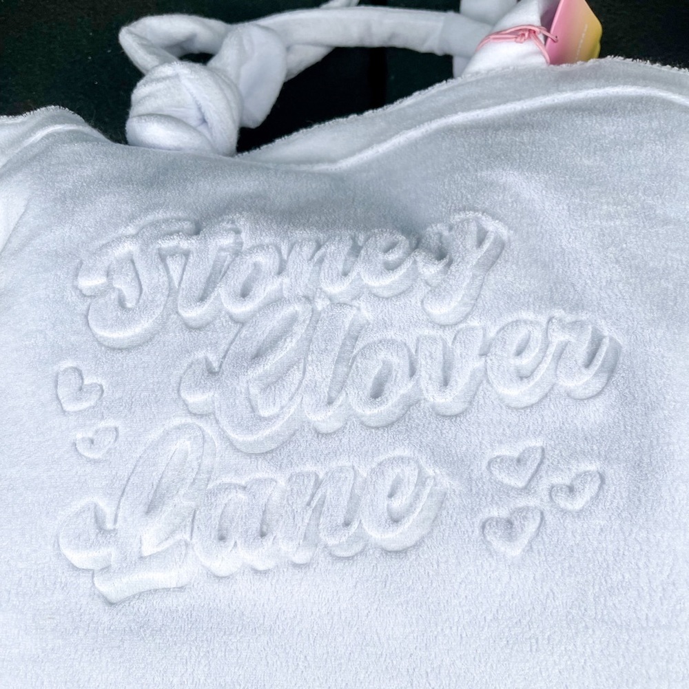 Stoney Clover Lane x Target Terry Cloth Beach Tote Bag White NWT - Picture 5 of 7